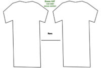 12 Printable T-Shirt Template Images - Blank T-Shirt with Blank Tshirt Template Printable
