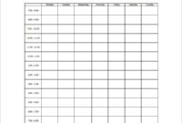 19+ Free Timetable Templates | Word, Excel & Pdf Templates within Blank Revision Timetable Template