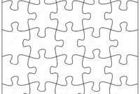 20 Jigsaw Pieces Template. Twenty Puzzle Pieces Connected with regard to Blank Jigsaw Piece Template