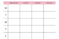 2019 Meal Planner Free Printable - Simply Stacie with Blank Meal Plan Template