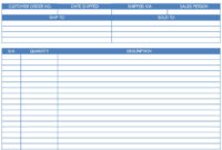 25+ Free Shipping & Packing Slip Templates (For Word & Excel) for Blank Packing List Template