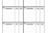 40+ Effective Workout Log &amp;amp; Calendar Templates ᐅ Template with regard to Blank Workout Schedule Template
