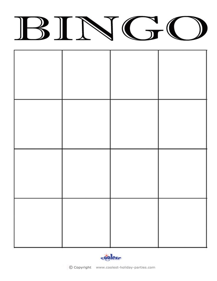 4X4 Bingo Cards - Google Search | Bingo Card Template with regard to Blank Bingo Template Pdf