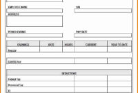 5+ Blank Payroll Check Template – Simple Salary Slip pertaining to Blank Payslip Template