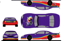 5 Steps To Create A Paint Scheme Mockup | The Colors Of inside Blank Race Car Templates