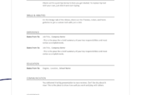 50+ Free Resume Templates For Microsoft Word To Download intended for Blank Resume Templates For Microsoft Word