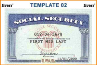 7+ Blank Social Security Card Template Download throughout Blank Social Security Card Template Download