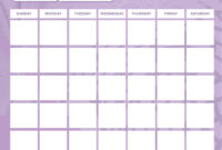 8 Best Monthly Calendar Printable – Printablee within Blank Activity Calendar Template