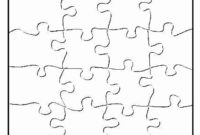 8 Piece Puzzle Template Beautiful Best S Of Puzzle regarding Blank Jigsaw Piece Template