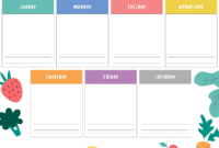 9 Best Weekly Planner Printable – Printablee intended for Blank Activity Calendar Template