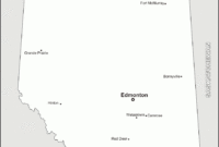 Alberta: Free Map, Free Blank Map, Free Outline Map, Free pertaining to Blank City Map Template