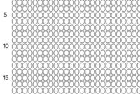Bead Loom Graph Paper – Size 8 Seed Beads | Fusion Beads for Blank Perler Bead Template