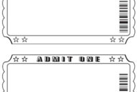 Blank Admission Ticket Template – Douglasbaseball throughout Blank Admission Ticket Template