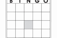 Blank Bingo Template Pdf Awesome Blank Bingo Card Template in Blank Bingo Template Pdf