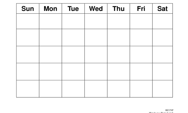 Blank Calendar Template No Numbers 1 Things You Should Do intended for Blank One Month Calendar Template