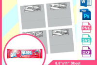 Blank Candy Bar Wrapper Template For Word – Harryatkins In for Blank Candy Bar Wrapper Template For Word