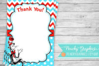 Blank Cat In The Hat Thank You Note Cards Instant Download pertaining to Blank Cat In The Hat Template