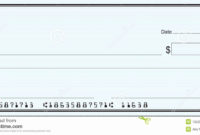 Blank Check Templates For Microsoft Word New Blank Check regarding Fun Blank Cheque Template