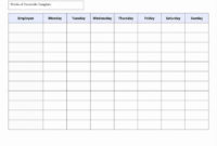 Blank Cleaning Schedule Template New Timetable Template inside Blank Cleaning Schedule Template
