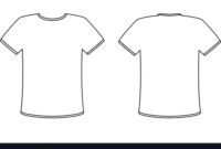Blank Front And Back T-Shirt Design Template Set Vector Image pertaining to Printable Blank Tshirt Template