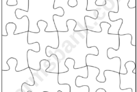 Blank Jigsaw Puzzle Template Printable Pdf Download in Blank Jigsaw Piece Template