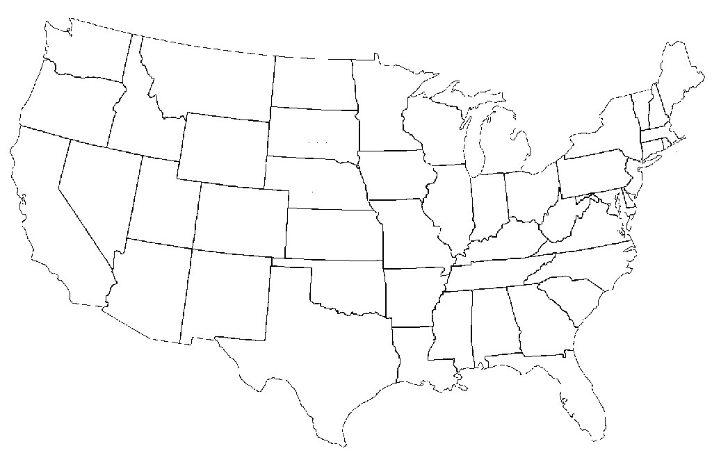 Blank-Map-Of-The-United-States » Twistedsifter in United States Map Template Blank