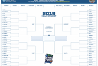 Blank March Madness Bracket Template – Douglasbaseball inside Blank March Madness Bracket Template