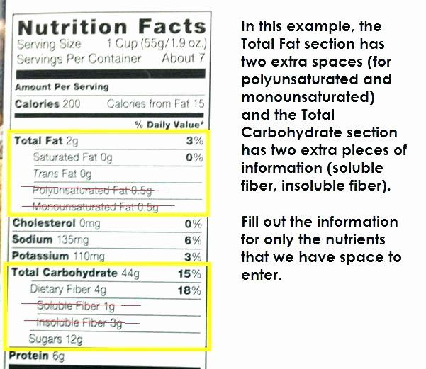 Blank Nutrition Facts Label Template Word Doc : Pin On regarding Blank Food Label Template