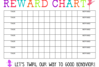 Blank Reward Chart Template (1) - Templates Example regarding Blank Reward Chart Template