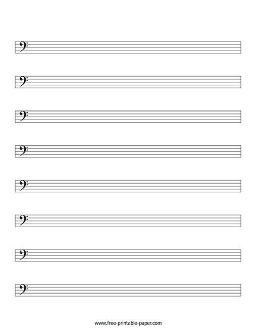 Blank Sheet Music For Piano - Free Printable Paper regarding Blank Sheet Music Template For Word