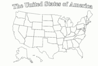 Blank Us Map With State Outlines Printable | Printable Us Maps inside Blank Template Of The United States