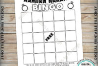 Bridal Shower Bingo Cards, Bridal Shower Bingo Printable throughout Blank Bridal Shower Bingo Template