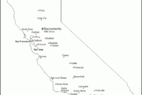 California Free Map, Free Blank Map, Free Outline Map with regard to Blank City Map Template