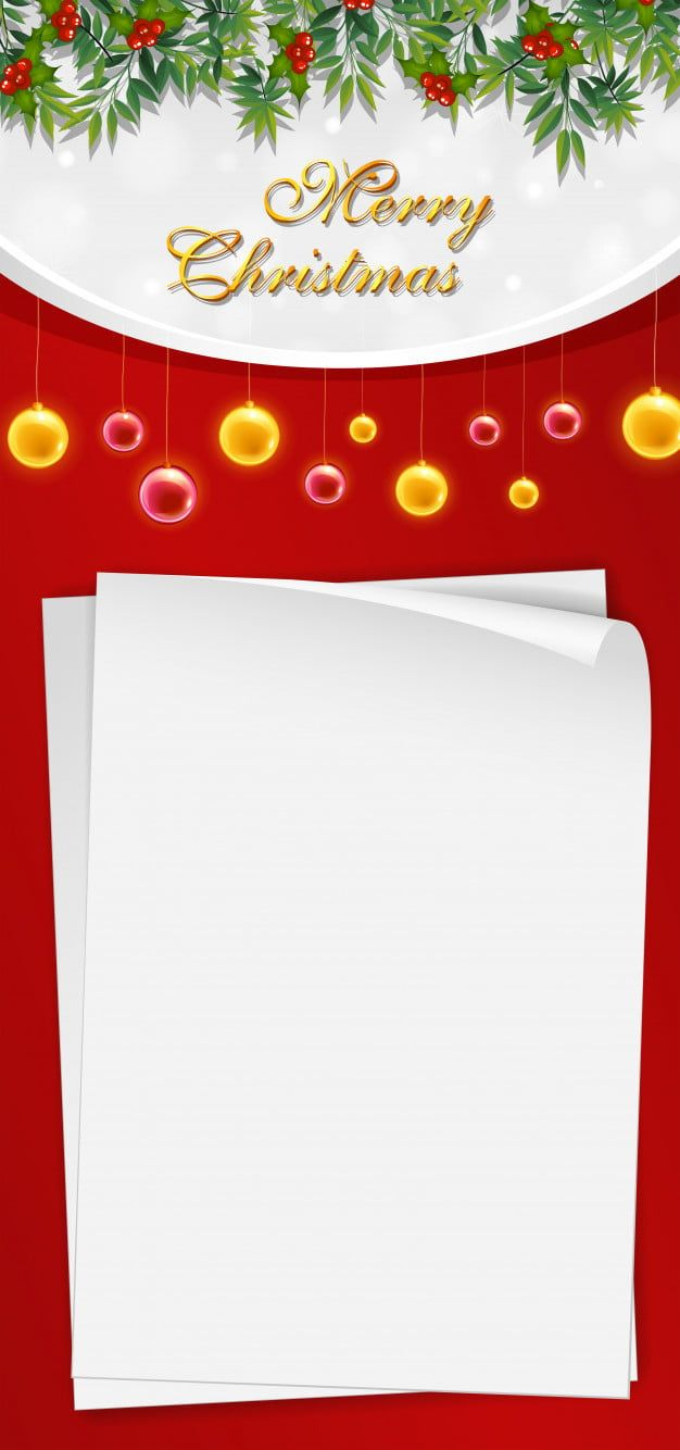 Christmas Card Template With Blank Paper And Mistletoes inside Blank Christmas Card Templates Free
