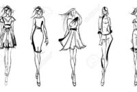 Contoh Soal Dan Materi Pelajaran 5: Female Fashion Model pertaining to Blank Model Sketch Template