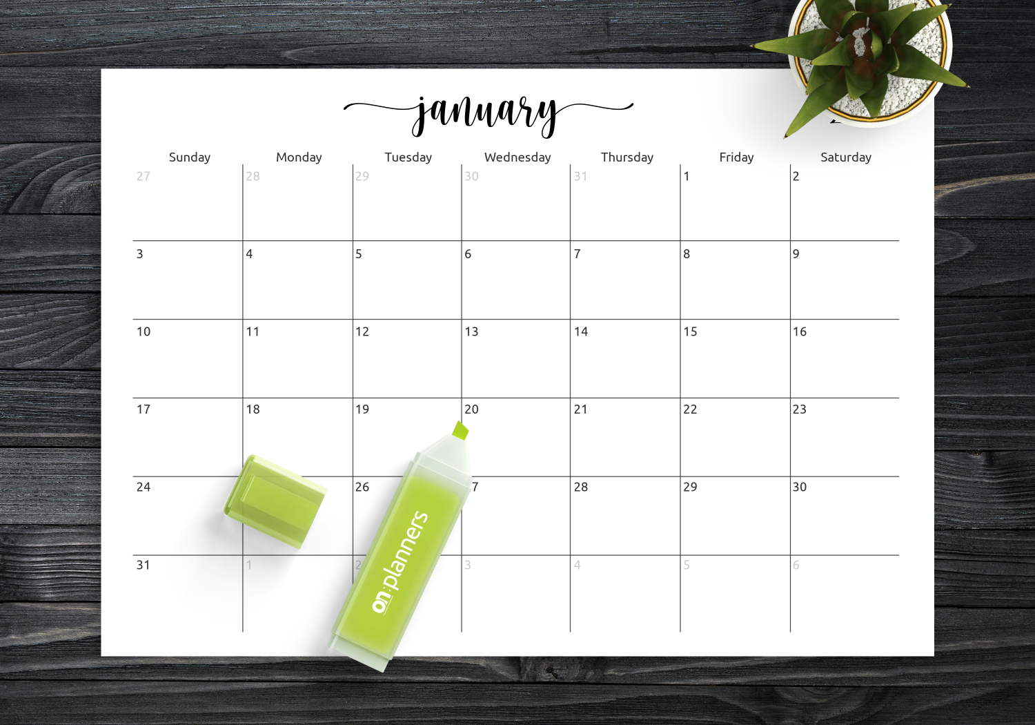 Download Printable Spacious Monthly Calendar Grid Pdf with regard to Blank Calander Template