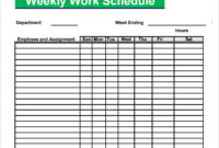 Employee Daily Work Schedule Template - Driverlayer Search within Blank Monthly Work Schedule Template