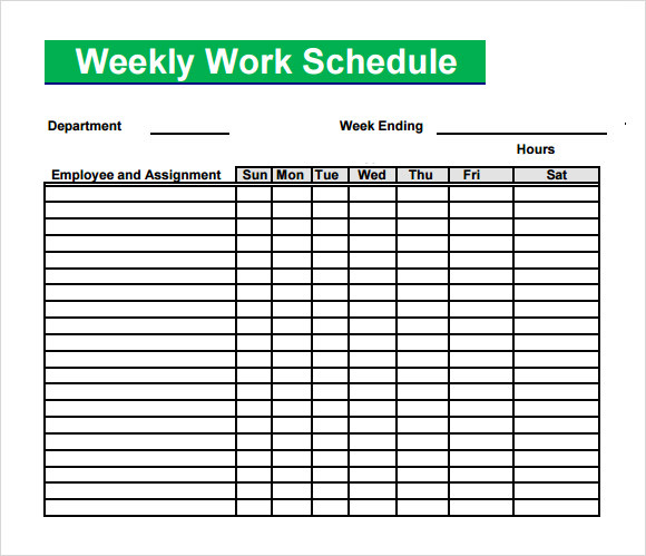 Employee Daily Work Schedule Template – Driverlayer Search within Blank ...