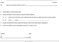 Eviction Notice Template Download Free Printable Rental for Blank Legal Document Template