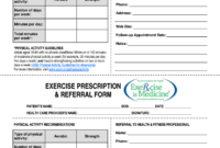Exercise Prescription Template - Fill Online, Printable inside Blank Prescription Form Template