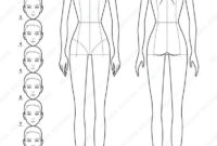 Fashion Figure Template 10 Head / 8 Poses For Fashion regarding Blank Model Sketch Template