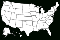 File:blank Us Map Borders.svg - Wikipedia for Blank Template Of The United States
