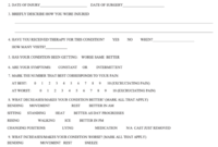 Fillable Physical Therapy Initial Evaluation Form within Blank Evaluation Form Template