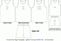 Free Basketball Jersey Template, Download Free Basketball in Blank Basketball Uniform Template
