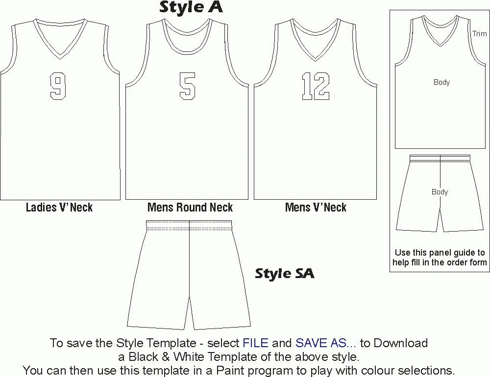 Free Basketball Jersey Template, Download Free Basketball in Blank ...