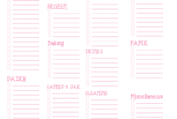 Free Printable Blank Grocery Shopping List – Everyday regarding Blank Grocery Shopping List Template