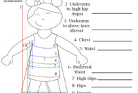 Free Printable Blank Measurement Chart For Boys, Girls &amp;amp; Women throughout Blank Body Map Template