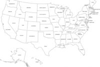 Free Printable Blank Us Map Blank Us Map States Beautiful with regard to Blank Template Of The United States