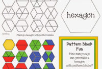 Hexagon Pattern Block Game – Classroom Freebies for Blank Pattern Block Templates