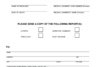 How Do You Request An Autopsy Report In Florida – Fill inside Blank Autopsy Report Template